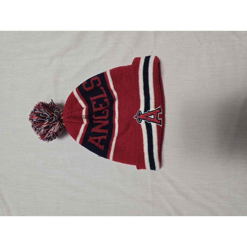 Los‎ Angeles Angels Hat Cap Knit Pom Beanie Snap Back Mens MLB Baseball Winter